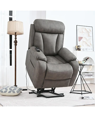 Streamdale Power Lift Chair, Dark Gray Cashmere