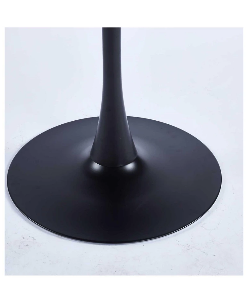 Streamdale 31.5inch Special Dining Table,Mdf Dining Table, Kitchen Table,Black,exective desk