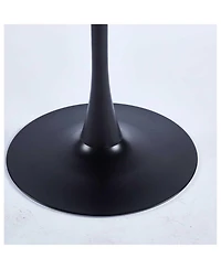 Streamdale 31.5inch Special Dining Table,Mdf Dining Table, Kitchen Table,Black,exective desk