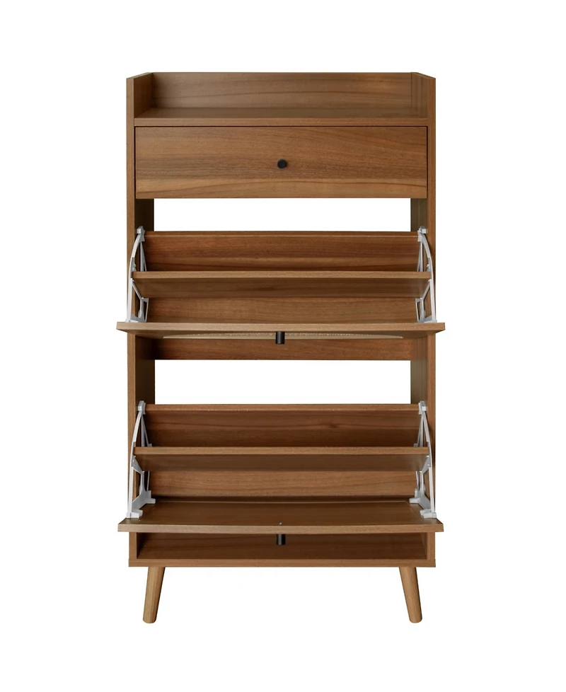 Streamdale Rattan, Allen 2 door 1 drawer cabinet, shoe rack, double layer, suitable for entrance