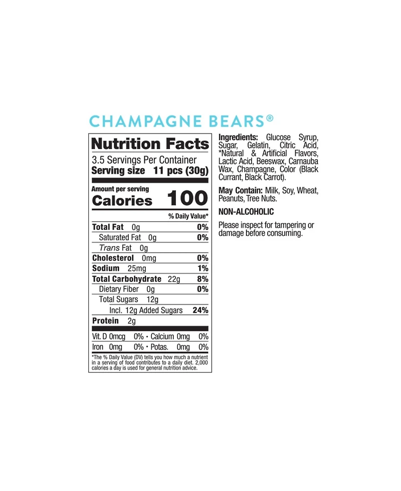 Sugarfina Champagne Bears Taster Packets, 12 Pieces