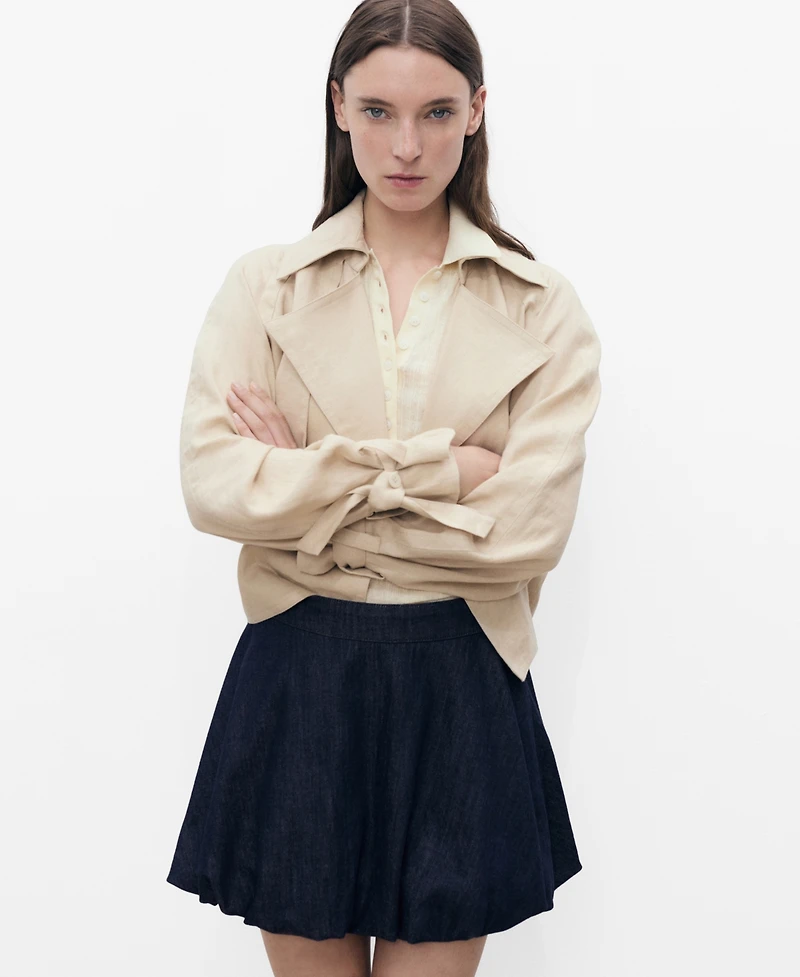 Mango Women's Balloon Denim Skirts