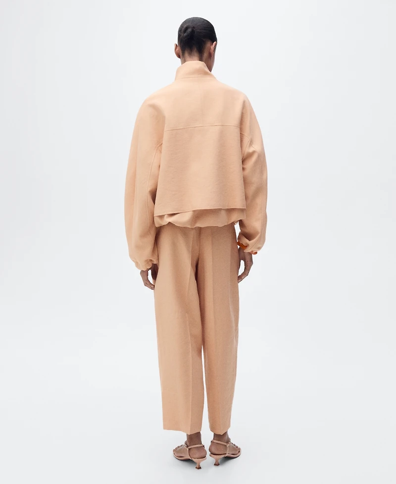 Mango Women's Pockets Oversized Lyocell Jacket