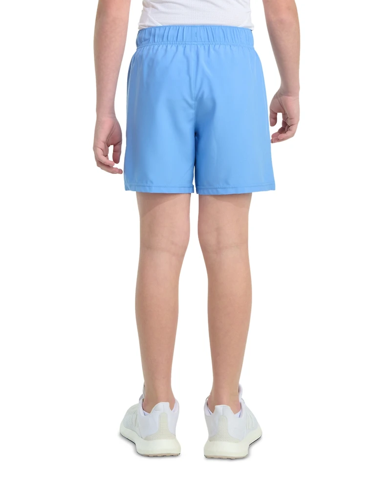 adidas Big Boys Essentials Elastic-Waistband Small-Logo Woven Shorts