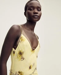 Mango Women's Long Floral-Print Dress