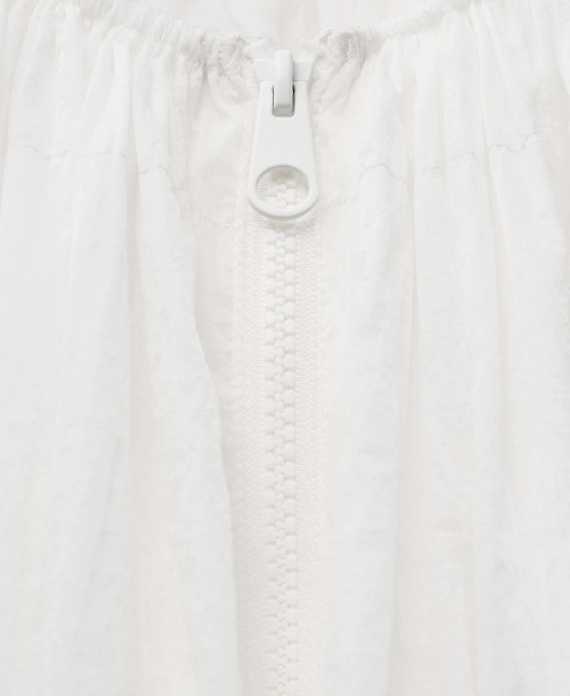 Mango Women's Gathered Semi-Transparent Jacket