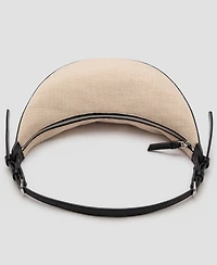 Mango Women's Mini Oval Linen-Blend Shoulder Bag