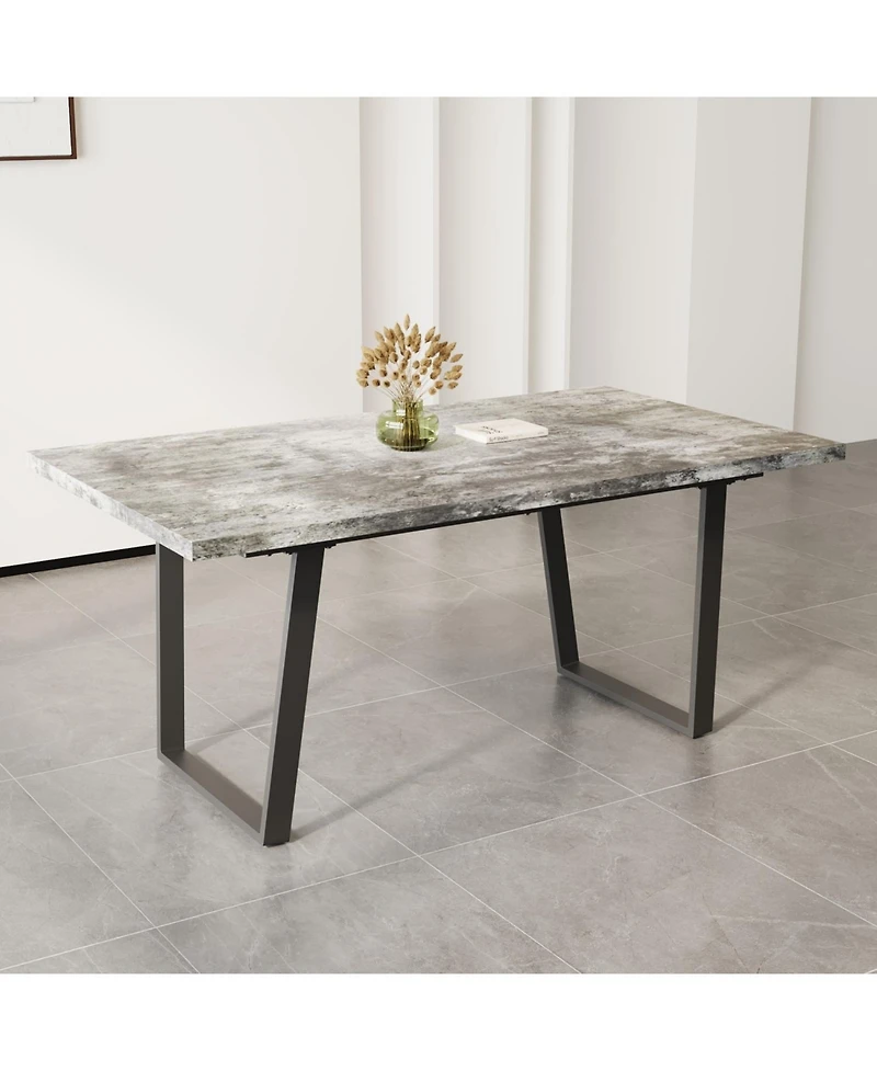 Streamdale Modern 6-Person Dining Table (62.9")