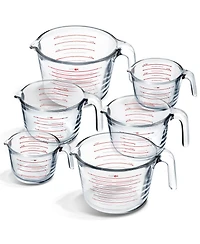 Borosilicate Glass Liquid Measuring Cups - Dishwasher, Microwave & Oven Safe