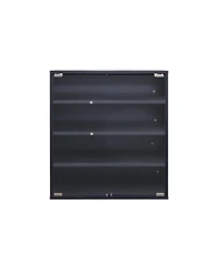 Streamdale Rgb Led Shoe Storage Box with Glass Door, Stackable (4 Tier-1)