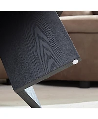 Streamdale Furniture Modern 39.37" Oval Coffee Table with Pedestal Base