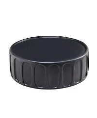 35" Modern Black Fiberglass Coffee Table