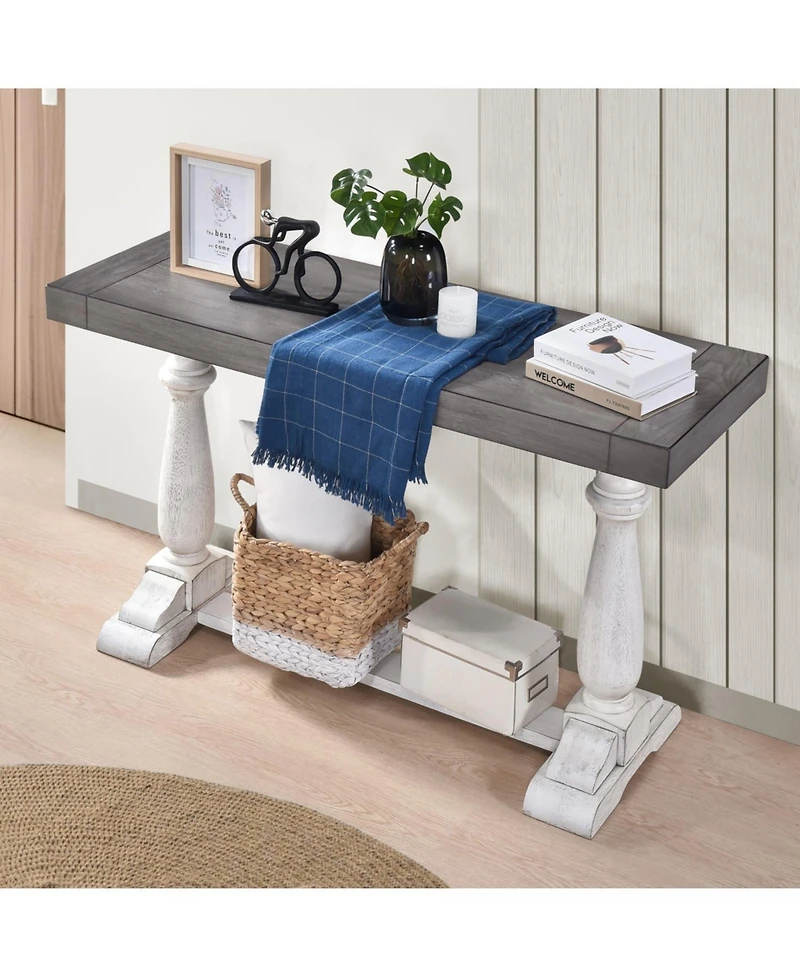 Streamdale Sofa Tabe 30inch height pedestal table leg Farmhouse Design Retro Design Living room