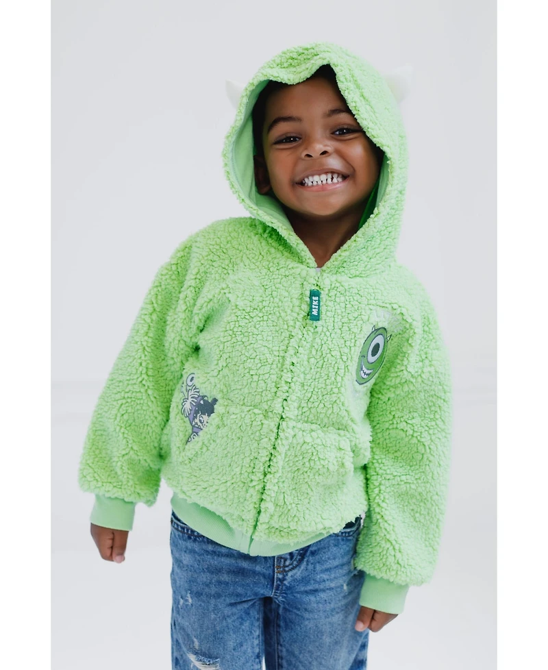 Monsters Inc. Toddler Boys Cosplay Hoodie Cozy Sherpa
