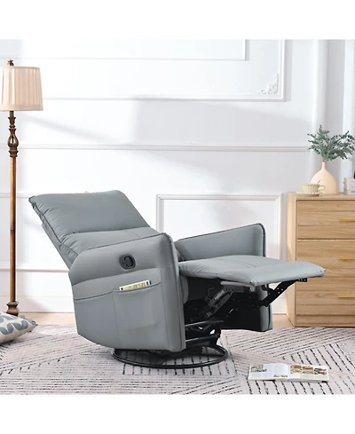 Streamdale Modern Rocking Recliner Swivel, Recline, Relax