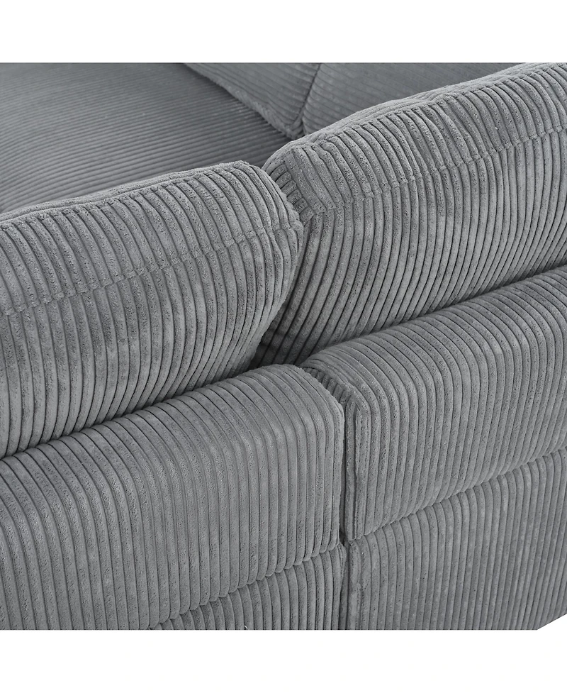 Streamdale Modular Sectional Sofa with Ottoman L Shaped Corner for Living Room, Office, Spacious Space