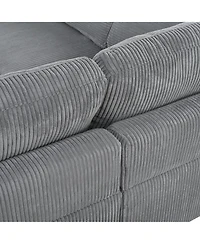 Streamdale Modular Sectional Sofa with Ottoman L Shaped Corner for Living Room, Office, Spacious Space