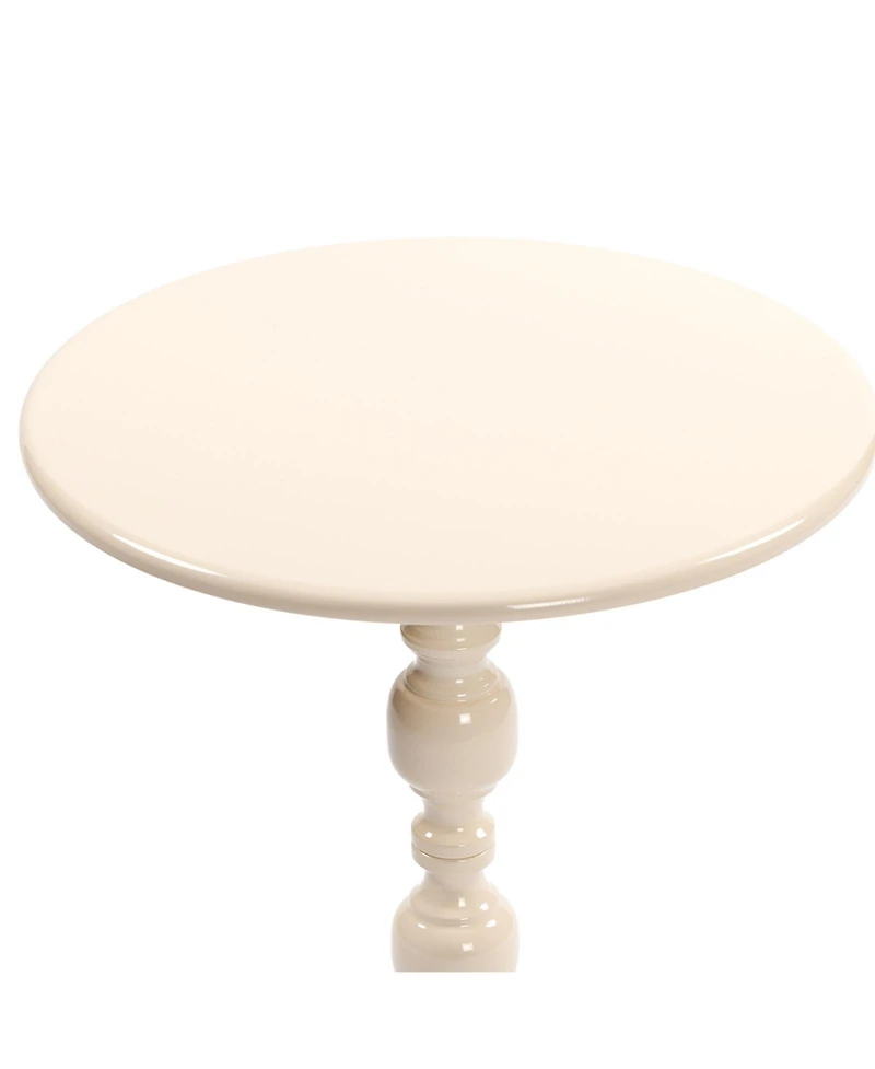 Streamdale Vintage Round Metal Side Table for Living Room, Bedroom, Nightstand