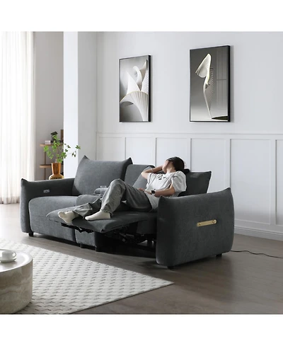 Streamdale Power Lift Sleeper Sofa with Cup Holders and Storage
