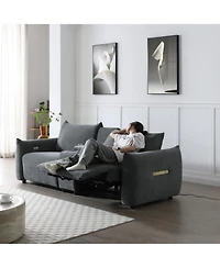 Streamdale Power Lift Sleeper Sofa with Cup Holders and Storage
