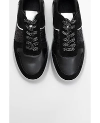 Felipe Glitter Leather Sneakers (Women)