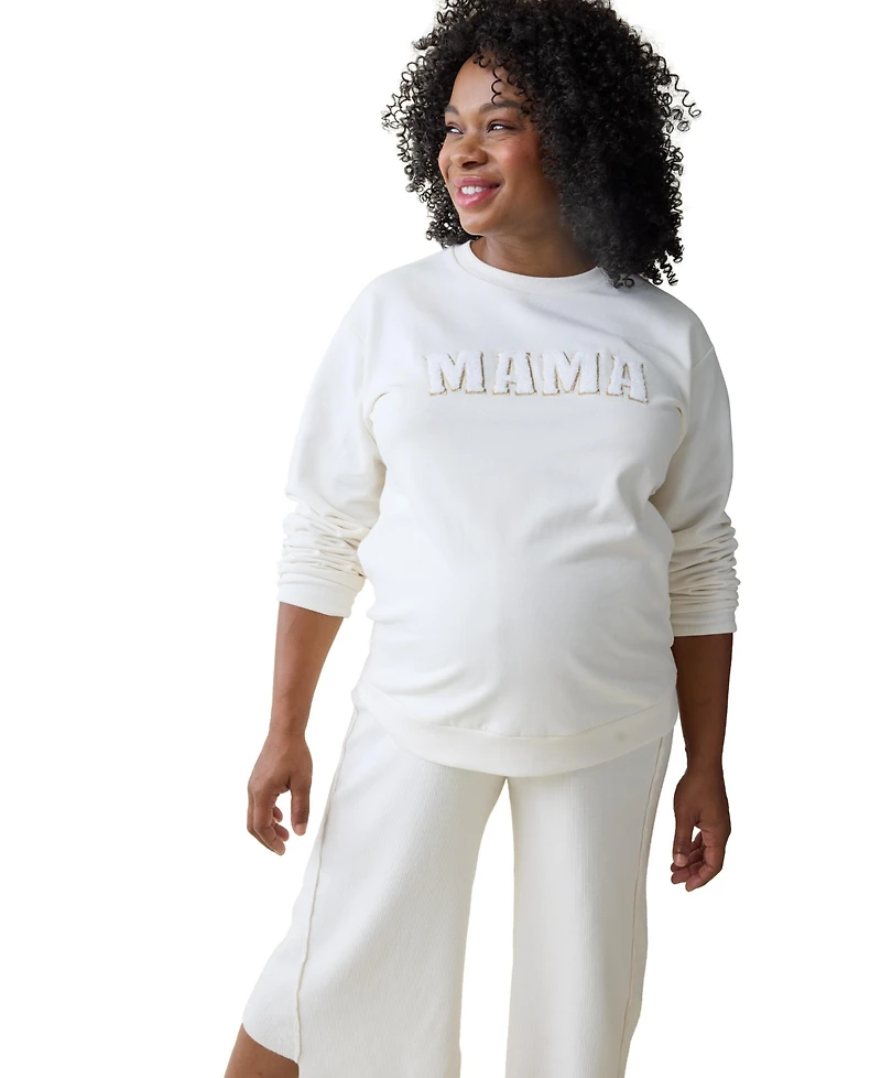 Ingrid + Isabel Maternity Mama Fleece Postpartum Sweater
