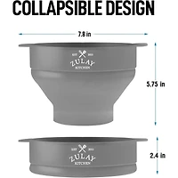 Collapsible Popcorn Maker with Lid