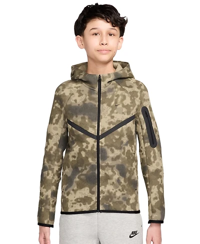 Nike Sportswear Big Boys Tech Fleece Full-Zip Hoodie