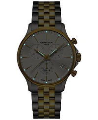 Certina Men's Swiss Chronograph Ds-8 Two-Tone Stainless Steel Bracelet Watch 41mm