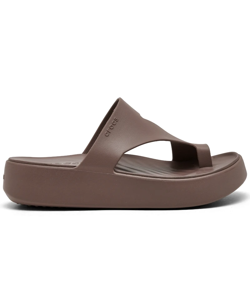 Crocs Women's Getaway Platform Toe Loop Casual Sandals from Finish Line