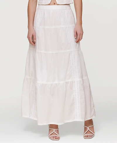 Avec Les Filles Women's Cotton Maxi Skirt