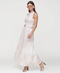 Avec Les Filles Women's Cotton Maxi Skirt