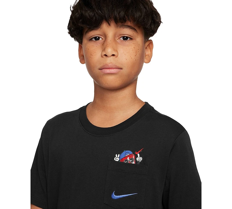 Nike Sportswear Big Boys Cotton Pocket Graphic T-Shirt