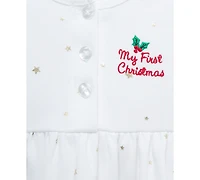 Little Me Baby Girls Cotton My 1st Christmas Tunic, Headband & Leggings, 3 Piece Set
