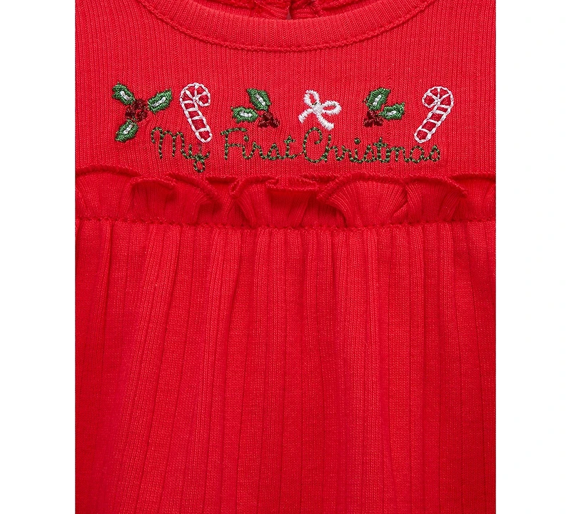Little Me Baby Girls Cotton Candy Cane Tunic, Headband & Leggings, 3 Piece Set