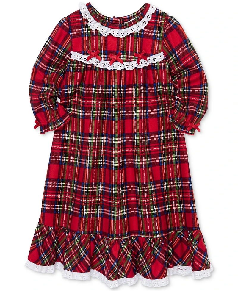 Little Me Toddler Girls Plaid Nightgown
