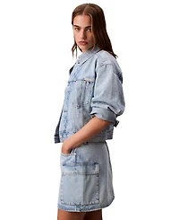 Calvin Klein Jeans Women's Denim Cargo Mini Skirt