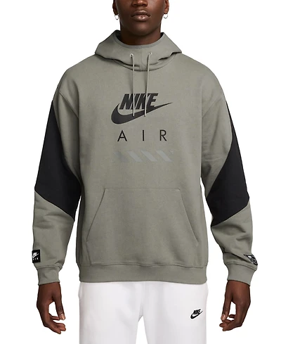 Nike Men's Air Fleece Roomy-Fit Logo-Print Hoodie