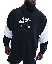 Nike Men's Air Fleece Roomy-Fit Logo-Print Hoodie