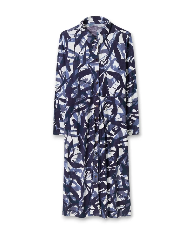 Celtic & Co. Women's Slub Jersey Shirt Midi Dress