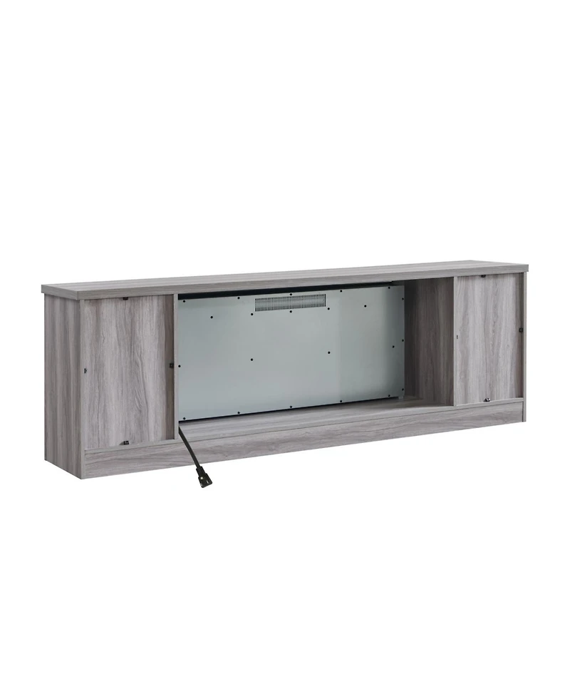 Streamdale 75" Fireplace Tv Stand for TVs up to 80",with 44" Electric Fireplace