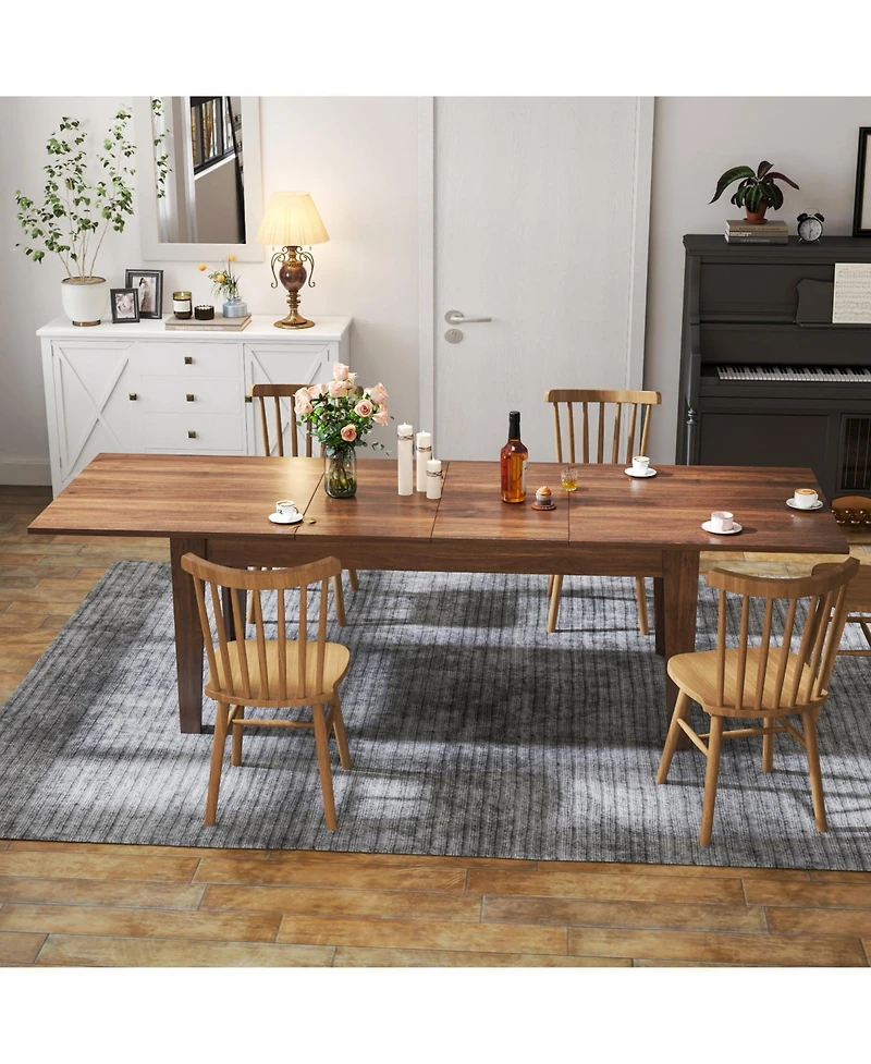 Streamdale Dining Table , 106.3 in Large Extendable Kitchen Table