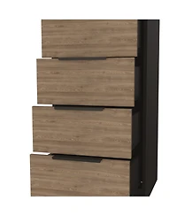 Five Drawer Standard Chest for Bedroom Storage and Clothes Organization