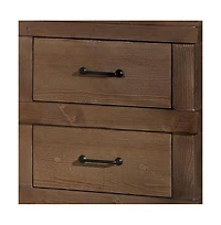 Two Drawer Metal Nightstand – Durable and Elegant Bedroom Storage Piece