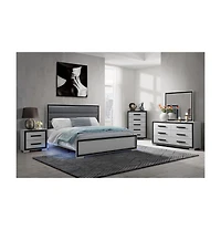 2-Drawer Nightstand – Modern Bedside Table with Storage