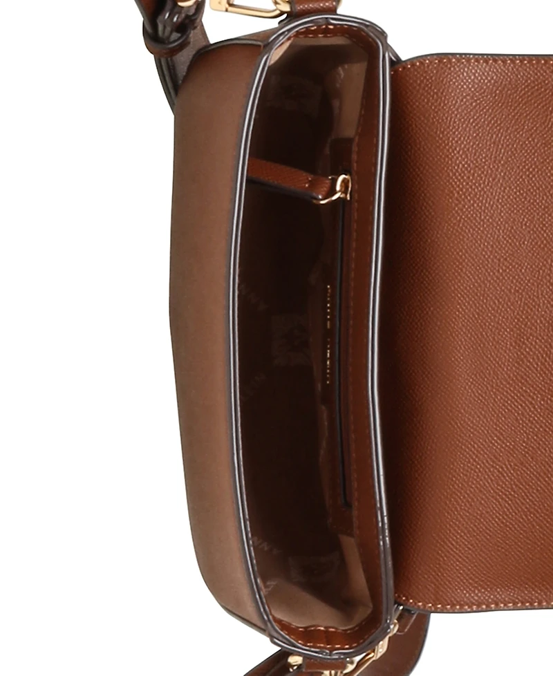 Anne Klein Covered Buckle Saddle Small Crossbody Bag