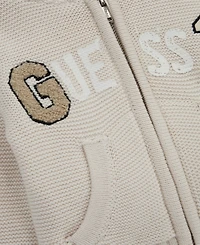 Guess Baby Boys Hooded Long Sleeve Zip-Up Sweater