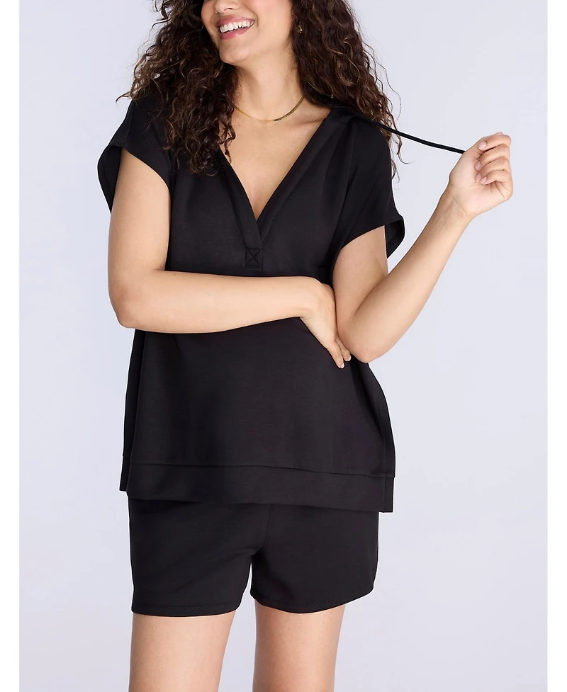 Motherhood Maternity Smocked Waist Short