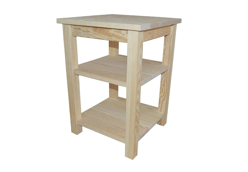 Solid Wood Nightstand for Bedroom Storage and Bedside Organization