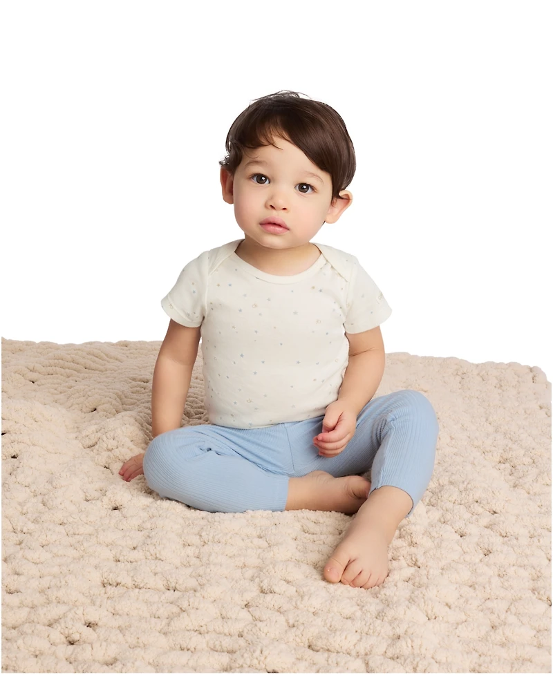Calvin Klein Baby Boys 3-Piece Short Sleeve Bodysuits Set